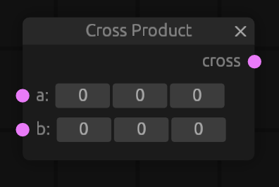 cross product node