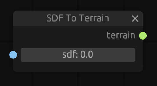 sdf to terrain node