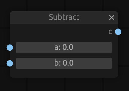 subtract node