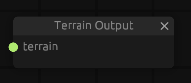 terrain output node