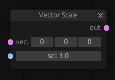 vector scale node